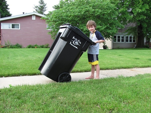 fox proof rubebish bin