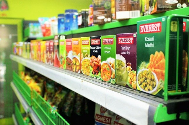 supermarket cereals aisle