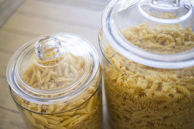 stored pasta
