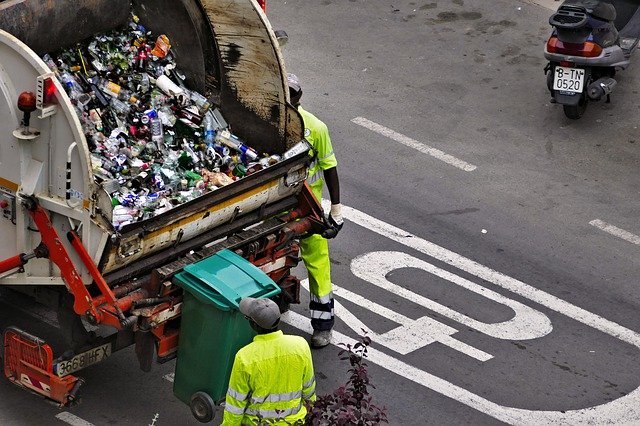 bin men on streetbin men on street