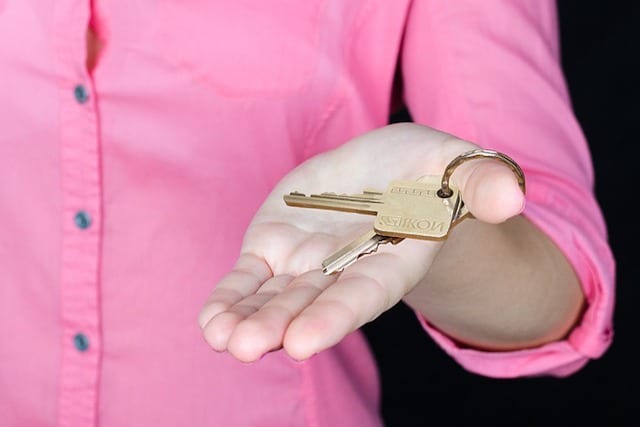landlord with keys