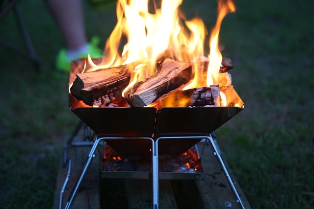 fake fire scares pigeons away