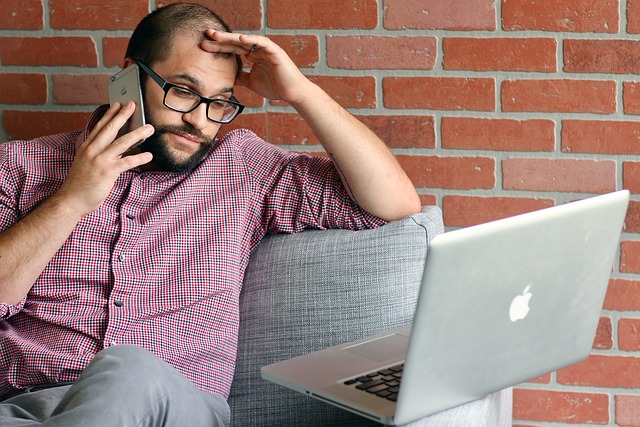 stressed businessman in london firm